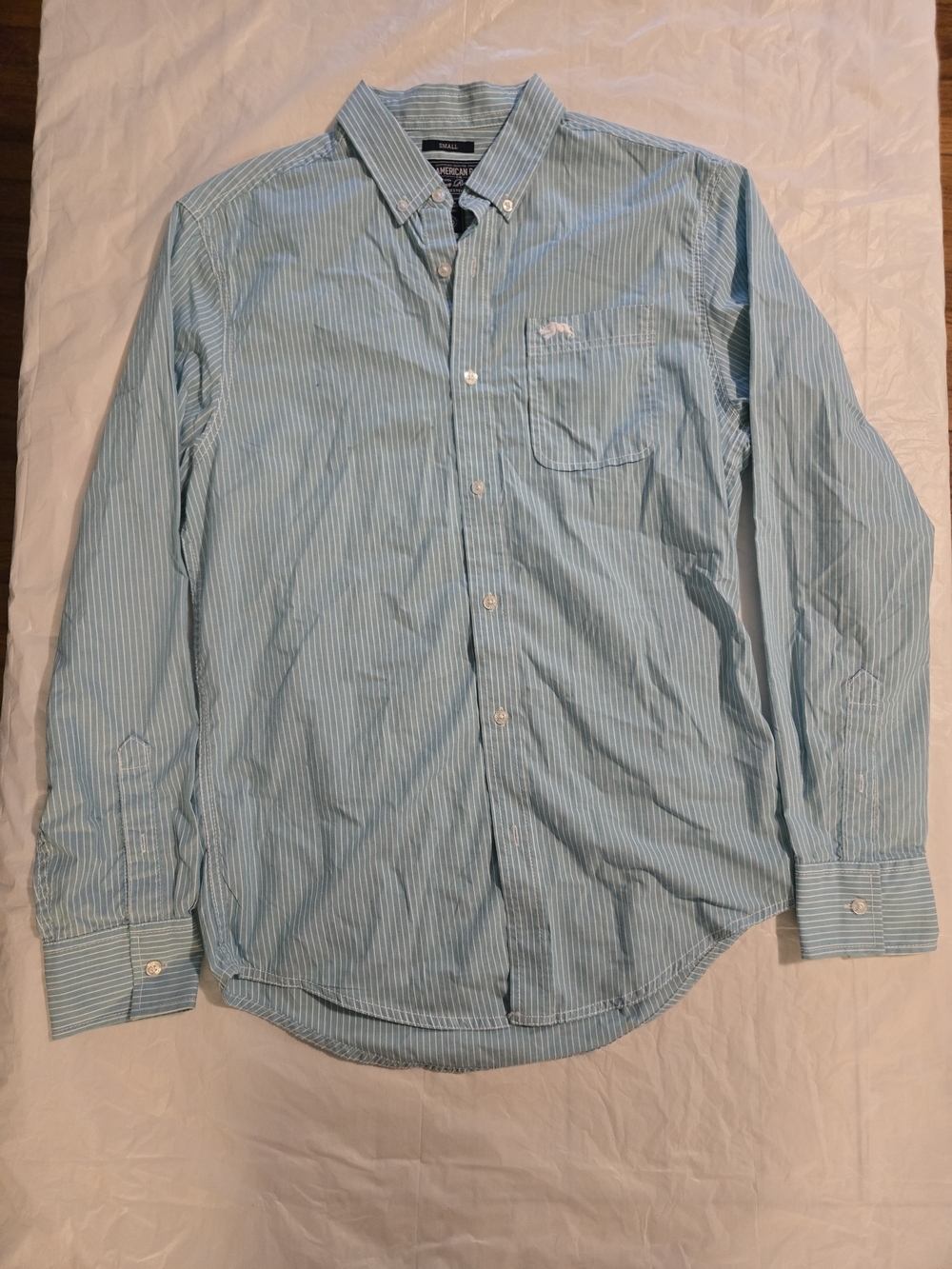 American Rag Blue Stripe Button Down Shirt Small